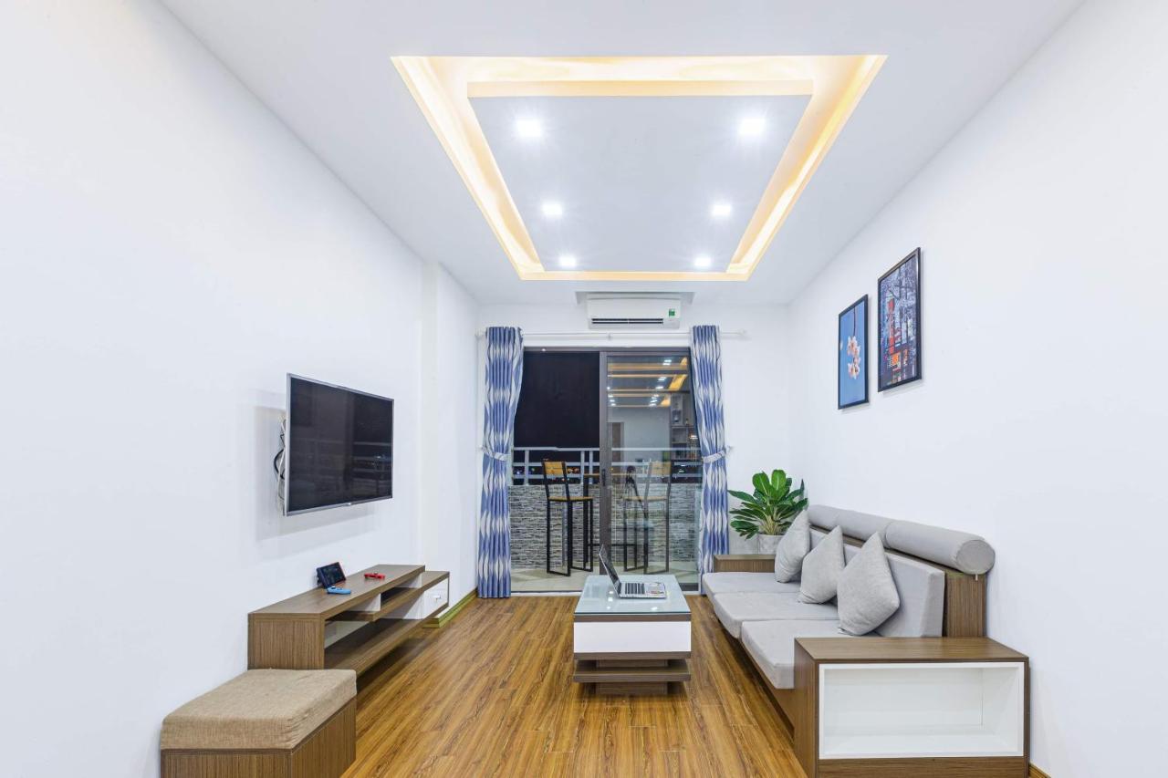 Sea View Balcony Retreat: My Khe Beach Proximity Apartment Da Nang Exterior photo